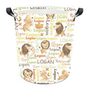 Customized Little Lion Laundry basket, Customized Baby Name - Joliny