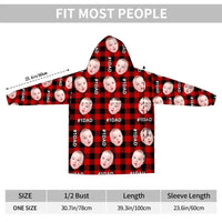 Classic Plaid Blanket Hoodie Customized - Comfy Pajamas Personalized Person Or Pet Photos And Appellations - A Gift For Family,Pet Owners - Joliny