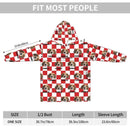 Personalized Customized Dog And Cat Face Photo Multi-Color Plaid Name Blanket Hoodie - Joliny