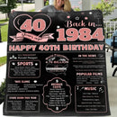 40th/50th Birthday Gifts for Women Blanket, Novelty Gifts - Joliny