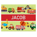 Personalized Name Puzzle for Kids, Animals Trucks - Joliny