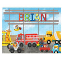 Personalized Animals City Car Jigsaw Puzzle for Toddler Kids 35PCS/70PCS - Joliny