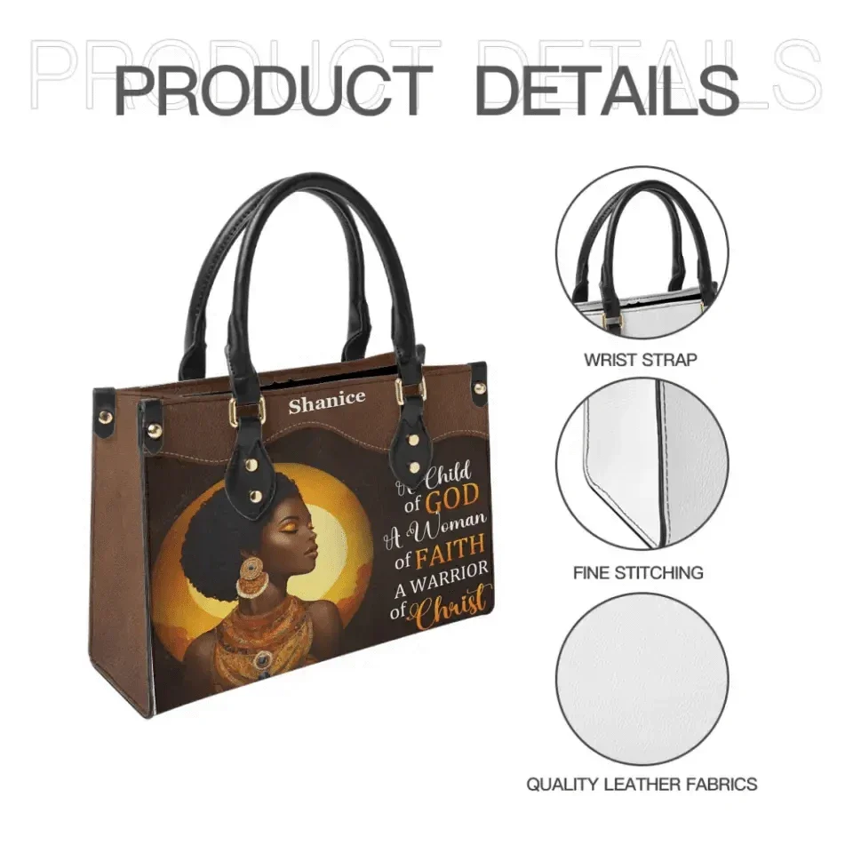A Child Of God - Personalized Leather Bag - Joliny