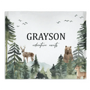 Adventure Awaits - Personalized Name Woodland Blanket - A Gift For Child - Joliny