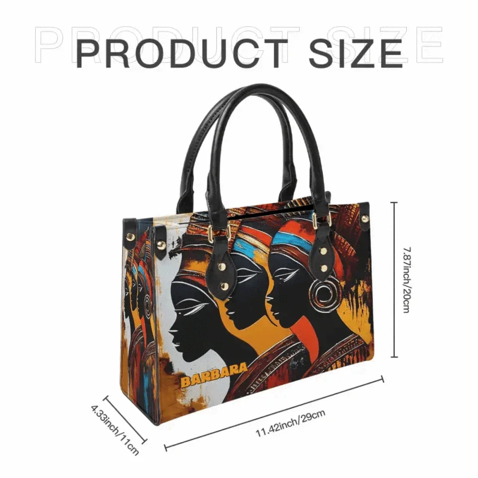 African Culture - Personalized Leather Bag - Joliny