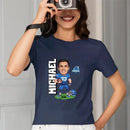 American Football Comics - Personalised Photo T-Shirt - A Gift for Football Fans - Joliny