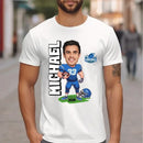 American Football Comics - Personalised Photo T-Shirt - A Gift for Football Fans - Joliny