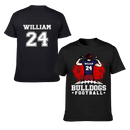 American Football - Personalised Character, Team Name, Name And Number T-shirt - A Gift for Football Players,Lovers - Joliny