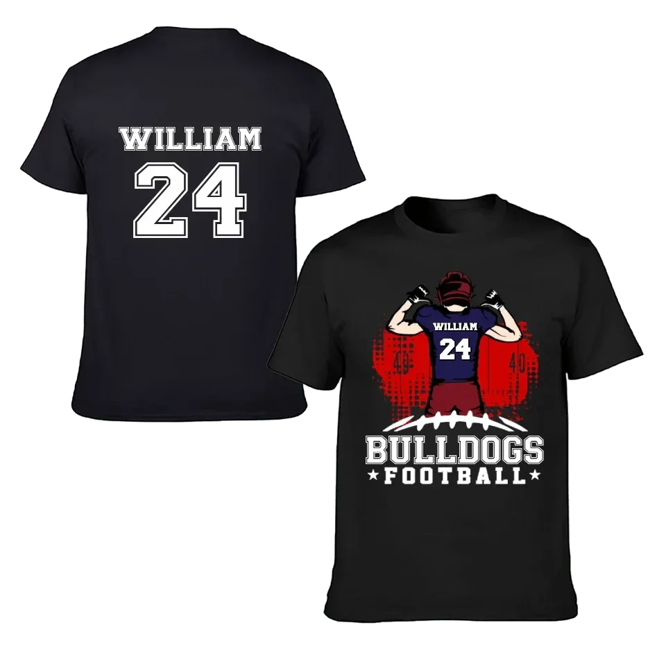 American Football - Personalised Character, Team Name, Name And Number T-shirt - A Gift for Football Players,Lovers - Joliny