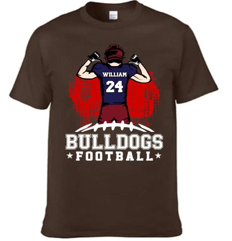 American Football - Personalised Character, Team Name, Name And Number T-shirt - A Gift for Football Players,Lovers - Joliny