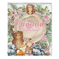 Animal Pattern Children's Personalized Blanket - Newborn Gifts for Children - Joliny