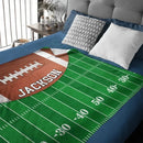 Athletic tide - Personalized Grass Football Team Flannel Blanket - Gift For The Fans,Sports Enthusiasts - Joliny