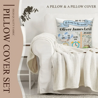 Baby Birth Information Statistics Pillow - Welcome To The World - Joliny