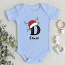 Baby's Christmas Themed Customized Apparel - Personalized Name and Christmas Style Monogrammed Sweatshirt - Christmas Gift For Baby - Joliny