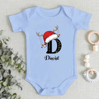 Baby's Christmas Themed Customized Apparel - Personalized Name and Christmas Style Monogrammed Sweatshirt - Christmas Gift For Baby - Joliny