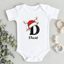 Baby's Christmas Themed Customized Apparel - Personalized Name and Christmas Style Monogrammed Sweatshirt - Christmas Gift For Baby - Joliny