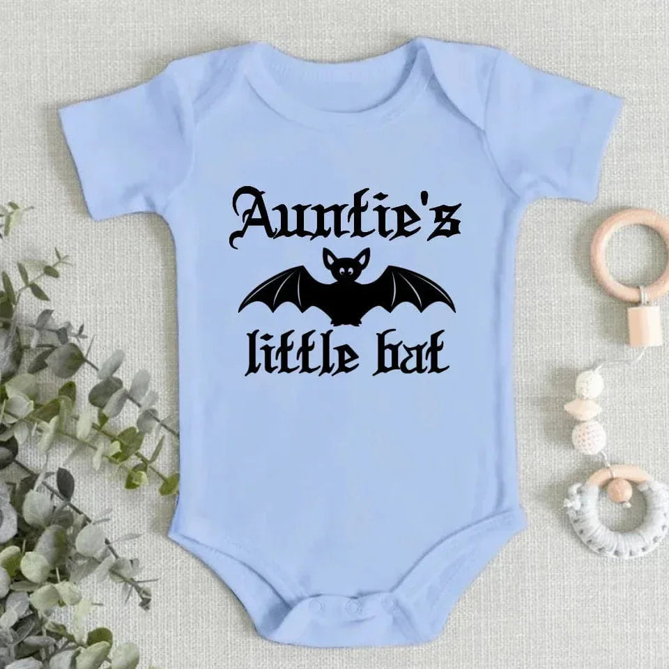 Baby's Halloween - Personalized Little Bat Halloween Baby Onesie - A Gift For Baby, Newborn - Joliny