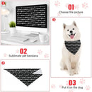 Bandanas for Dogs Cats, Custom Puppy Pet Name Triangle Bibs Kerchief - Joliny