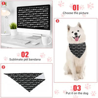 Bandanas for Dogs Cats, Custom Puppy Pet Name Triangle Bibs Kerchief - Joliny