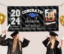 Custom Congrats Grad With Photo 3 Piece Set Graduation Banner, Graduation Gift - Joliny