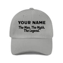Man Myth Legend, Name Customized Baseball Cap Mesh Cap - Joliny