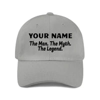 Man Myth Legend, Name Customized Baseball Cap Mesh Cap - Joliny