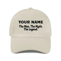 Man Myth Legend, Name Customized Baseball Cap Mesh Cap - Joliny