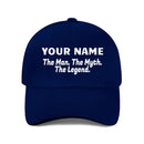Man Myth Legend, Name Customized Baseball Cap Mesh Cap - Joliny