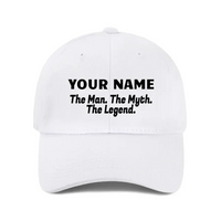 Man Myth Legend, Name Customized Baseball Cap Mesh Cap - Joliny
