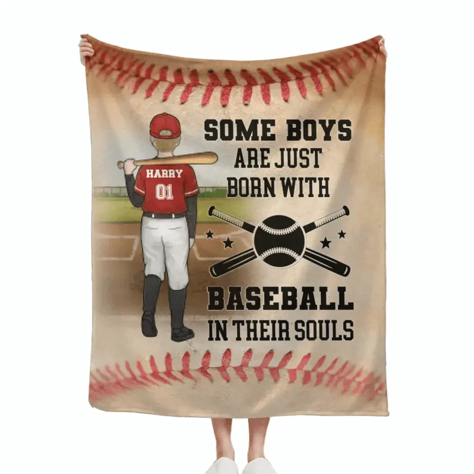 Baseball Sport - Personalized  Blanket - Gifts for Baseball players,Enthusiasts