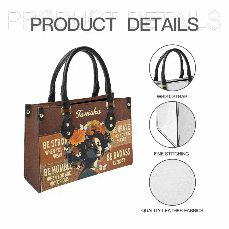 Be Badass Everyday - Personalized Leather Bag - Joliny