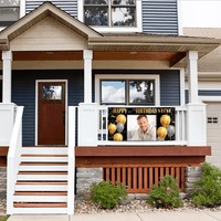 Birthday Banner with Photo - Gold and Silver Birthday Sign - Joliny
