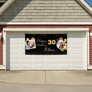 Birthday Personalized Banner With Photo, Gold Party Decoration - Joliny