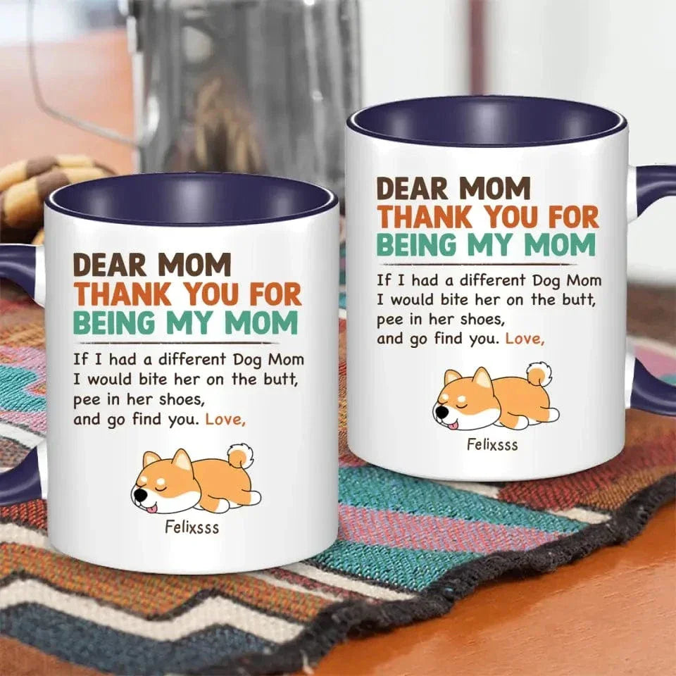 Bite On Butt, Personalized Custom Photo Ceramic Mug- Gift For Dog Lovers - Joliny