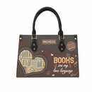 Book Nerd Chic: Tote Your Tomes with Our Personalized Leather Handbags - Joliny