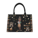Personalized Leather Bucket Bag - Gift For Teacher - Joliny