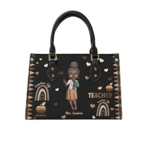 Personalized Leather Bucket Bag - Gift For Teacher - Joliny