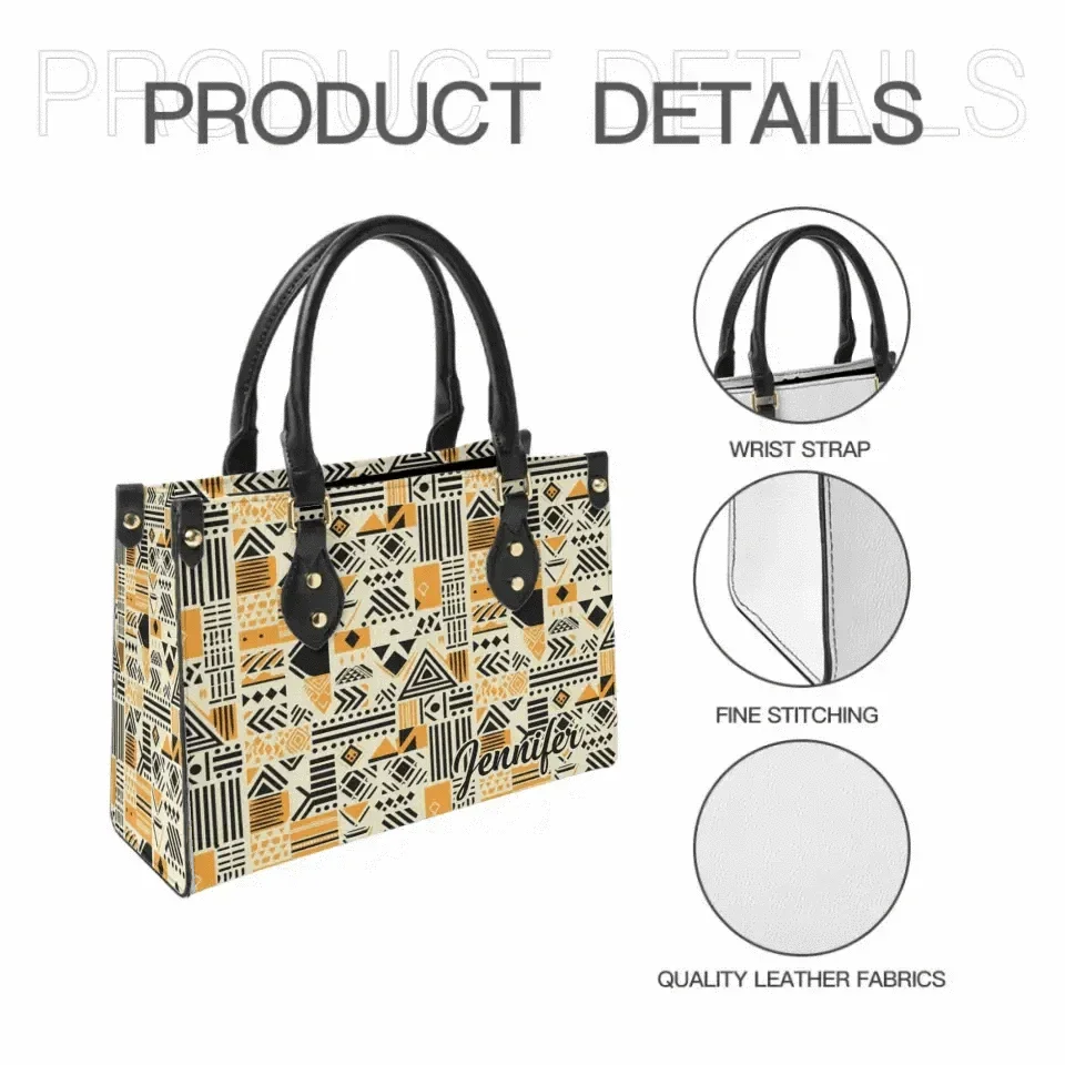 Black Origin Art - Personalized Leather Bag - Joliny