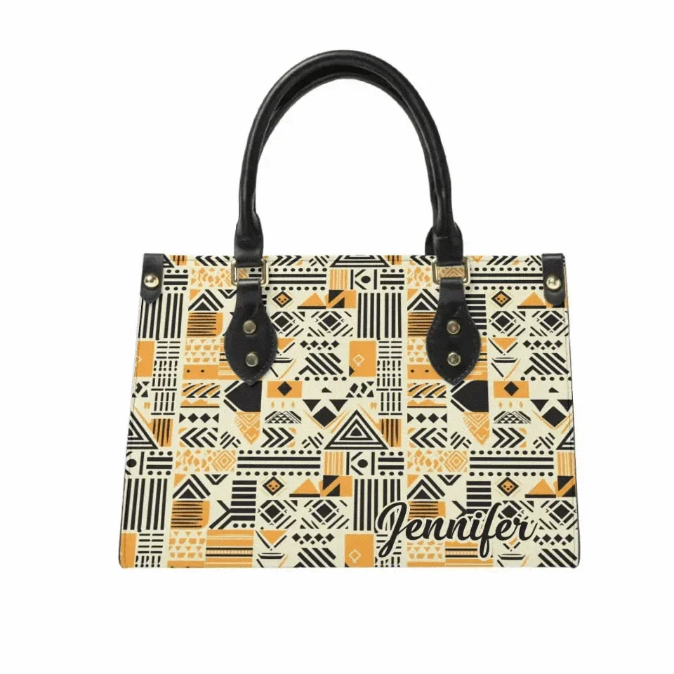 Black Origin Art - Personalized Leather Bag - Joliny