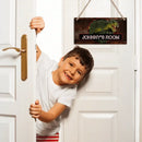 Boys Jurassic Dinosaur - Personalized Door Sign with Name - Joliny