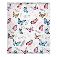 Butterflies Baby Blanket, Personalized Name Blanket Gift - Joliny