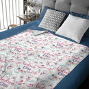 Butterfly Nursery Theme, Baby Girl Blanket With Name - Joliny
