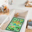 Cars, Trucks And Diggers - Personalised multicolour Blanket With Name - A Gift For Child - Joliny