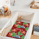 Cartoon Santa Claus Customized Christmas Blanket - Christmas Classic Red and Green Personalized Name Soft Flannel Blanket - Christmas Gift For Child - Joliny