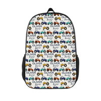 Cartoon Small Tractor Personalized Kids Backpack School Season Gift - Joliny