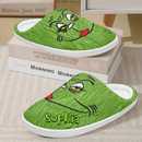 Cat Face Emoji Cotton Slippers - Personalized Name Customized Cotton Slippers - Gifts for the Family - Joliny