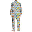 Cat Pattern Customized Pajama Set - Personalized Name Cartoon Comfort Pajamas - A Gift For Yourself,Friend,Family,Cat Lovers - Joliny