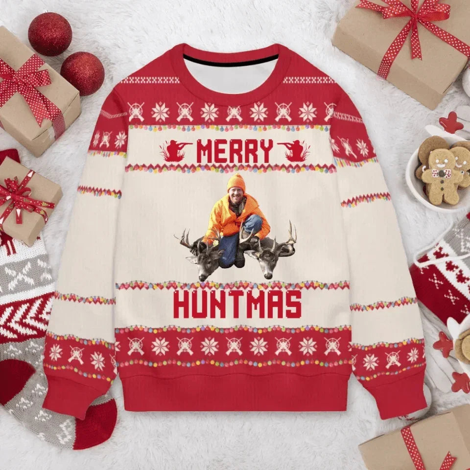 Christmas Classic Colorways Custom Apparel - Three Colors To Choose From, Personalized themes and photos warm sweaters - A Gift For Friend,Family