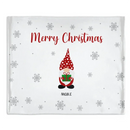 Christmas Gnomes Customizable Multiplayer Blanket - Personalized Gnome and Name Snowflake Pattern Winter Christmas Warmth Blanket - Christmas Gift For Family,Friend - Joliny