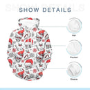 Christmas Themed Clothing - Skull Printed Clothing With Christmas Hat Personalized With Name - A Gift For Yourself,Family,Friend,Colleagues - Joliny